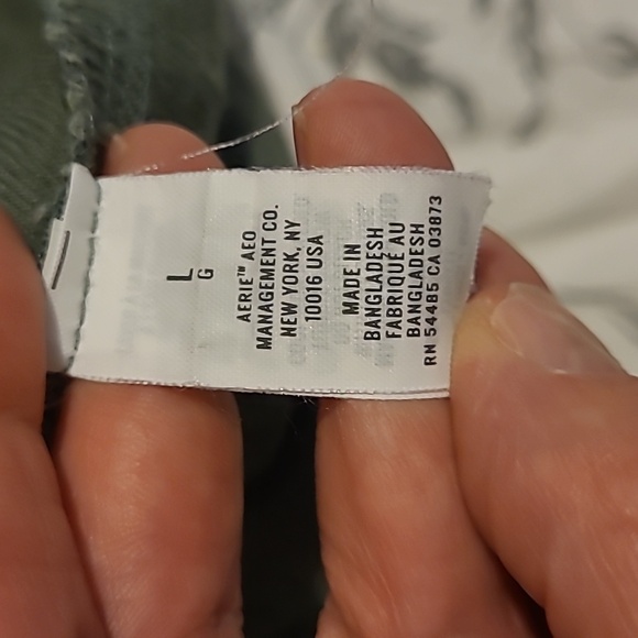 Aerie Sage Green Mini Skirt with Button Detail - Picture 7 of 8